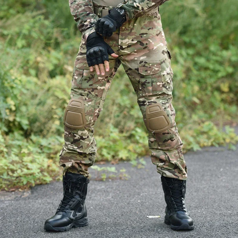 Traje táctico de combate CP, uniforme Softair, ropa para hombre, camiseta de senderismo, camisa de camuflaje, pantalones Cargo, conjunto para correr, ropa de campamento de verano - imagen 4