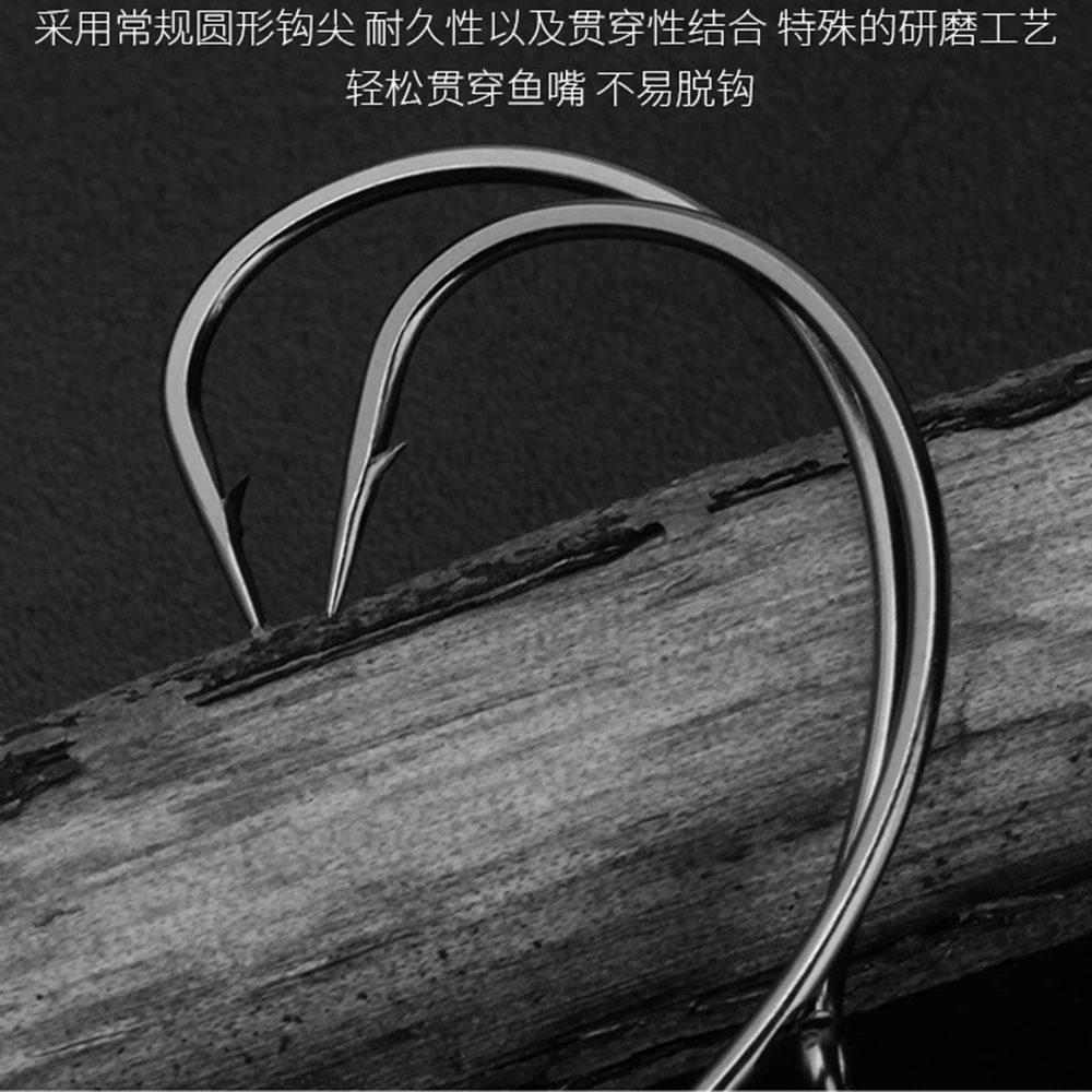 BKK 8003 SPIRIT WALKER gusano anzuelo loco 9 Uds acero alto en carbono Hamecon Texan púas manivela anzuelos de pesca para lubina cebo blando - imagen 4