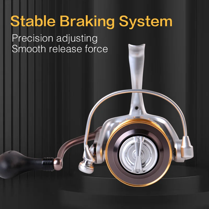 RYOBI-carrete de pesca giratorio de Metal, pluma de mar PLUS, mango 2000-8000, 5 + 1BB, arrastre máximo de 7,5 KG, relación de engranaje 5,0: 1 para juego grande - imagen 3