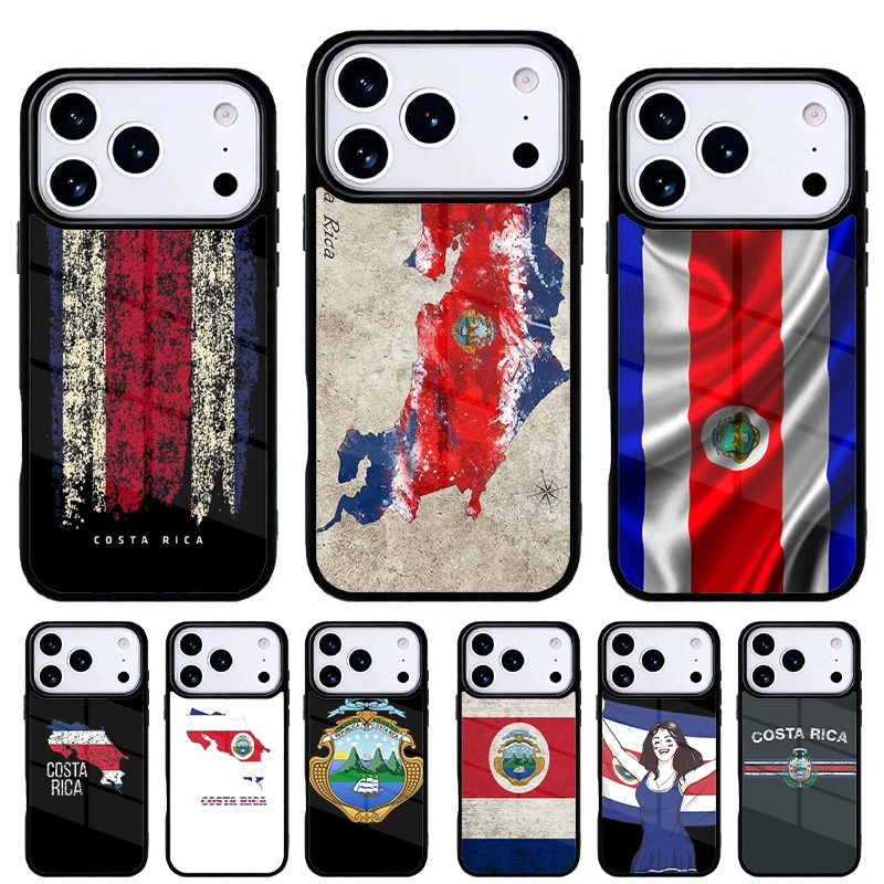 Funda para iPhone 17 con Bandera de Costa Rica – Carcasa rígida