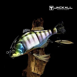 Señuelo JACKALL japonés, cebo de natación grande, tipo flotante, GANTAREL, pez multisección, 160mm, 70g, cebo para perca