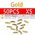 50PCS Size XS Gold