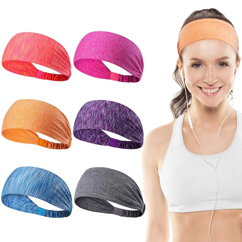 Diademas para entrenamiento de Yoga, ropa atlética para correr, turbante ancho, pañuelo para la cabeza, se adapta a todos los hombres y mujeres - imagen 3