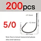 200pcs Size5I0 Black