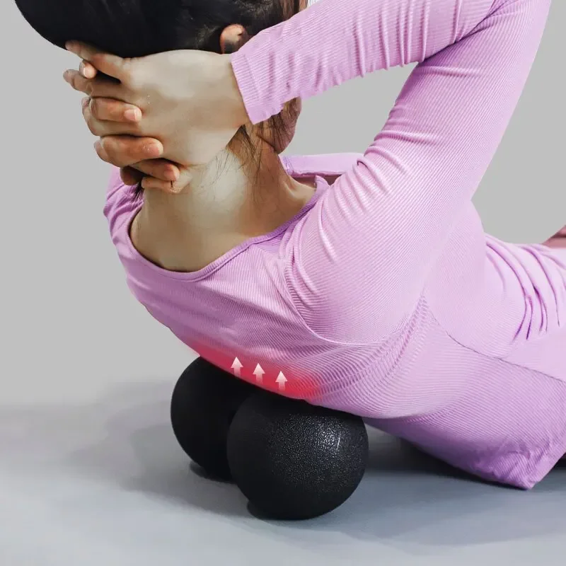 Bola de Fascia para masaje corporal, bolas de maní EPP, bloque de espuma para Yoga, relajación muscular de alta densidad, ejercicio de Lacrosse, Fitness, alivia el dolor - imagen 5
