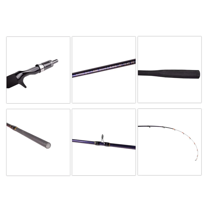 Mavllos Hermit Octopus Rod MH Punta sólida 1,8 M señuelo 60-150g 15-30lb varilla de Jigging de agua salada caña de fundición de sepia de calamar ligero - imagen 3