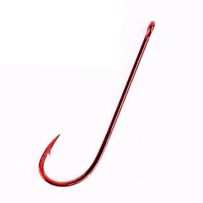 Mustad 90234 Anzuelos púas mango largo sangre roja conger anguila - imagen 2