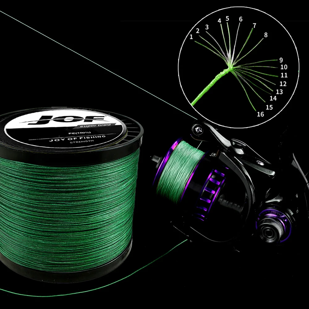 Línea de pesca trenzada para exteriores, 1000M, 4/8/16 hebras, 10-200LB, multifilamento X4/X8/X16, línea de alambre de PE japonés No. 0.4-20.0 # - imagen 3