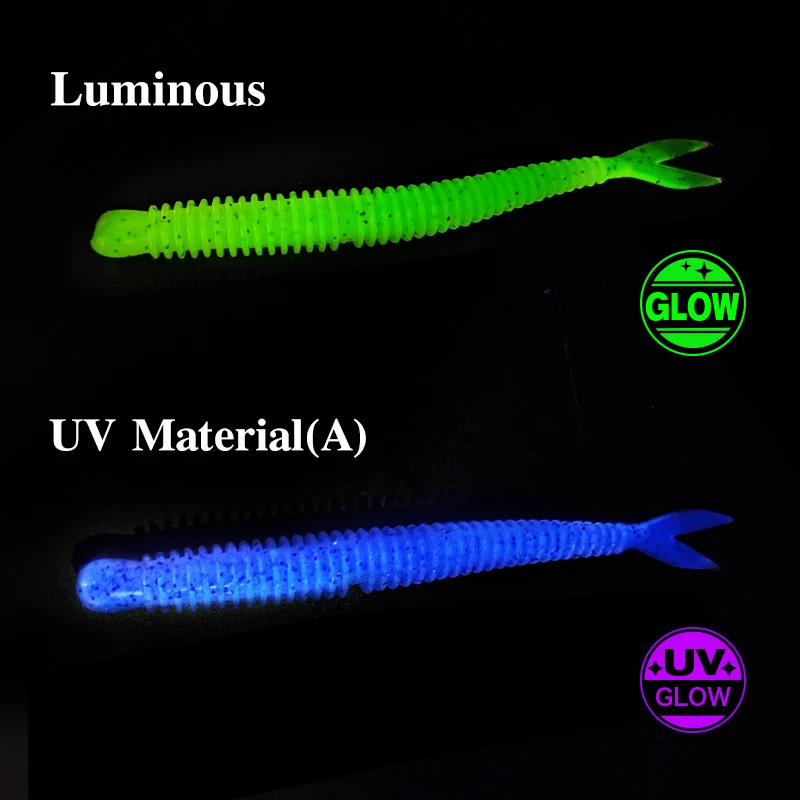 TSURINOYA-señuelo de pesca flotante, cebo suave de llama 3,0 pulgadas, 1,8g, 18 piezas, gusano de silicona, Lucio, aparejo de pesca, aparejo Swimbait - imagen 5