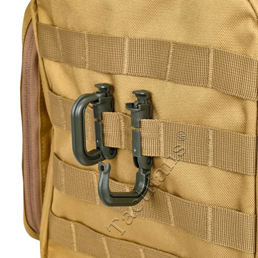 Anillo de bloqueo táctico D, hebilla de 2 piezas, mosquetón MOLLE, Clip de plástico tipo broche, chaleco táctico, sujetador de punto de conexión de bolsa - imagen 3