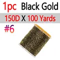 1pc No. 6 Black Gold