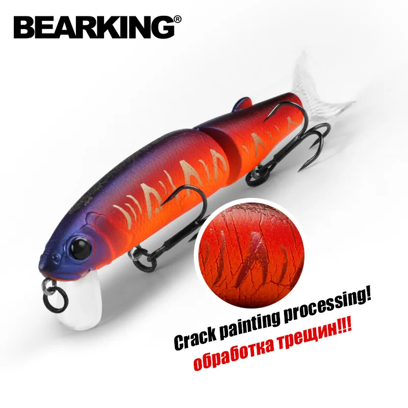 Bearking, 1 unidad, 113mm, 13,7g, señuelo de pesca duro, cebo con manivela, 0,9-1,8 m, Wobblers de pesca en río y lago, cebos de pesca de carpa - imagen 4