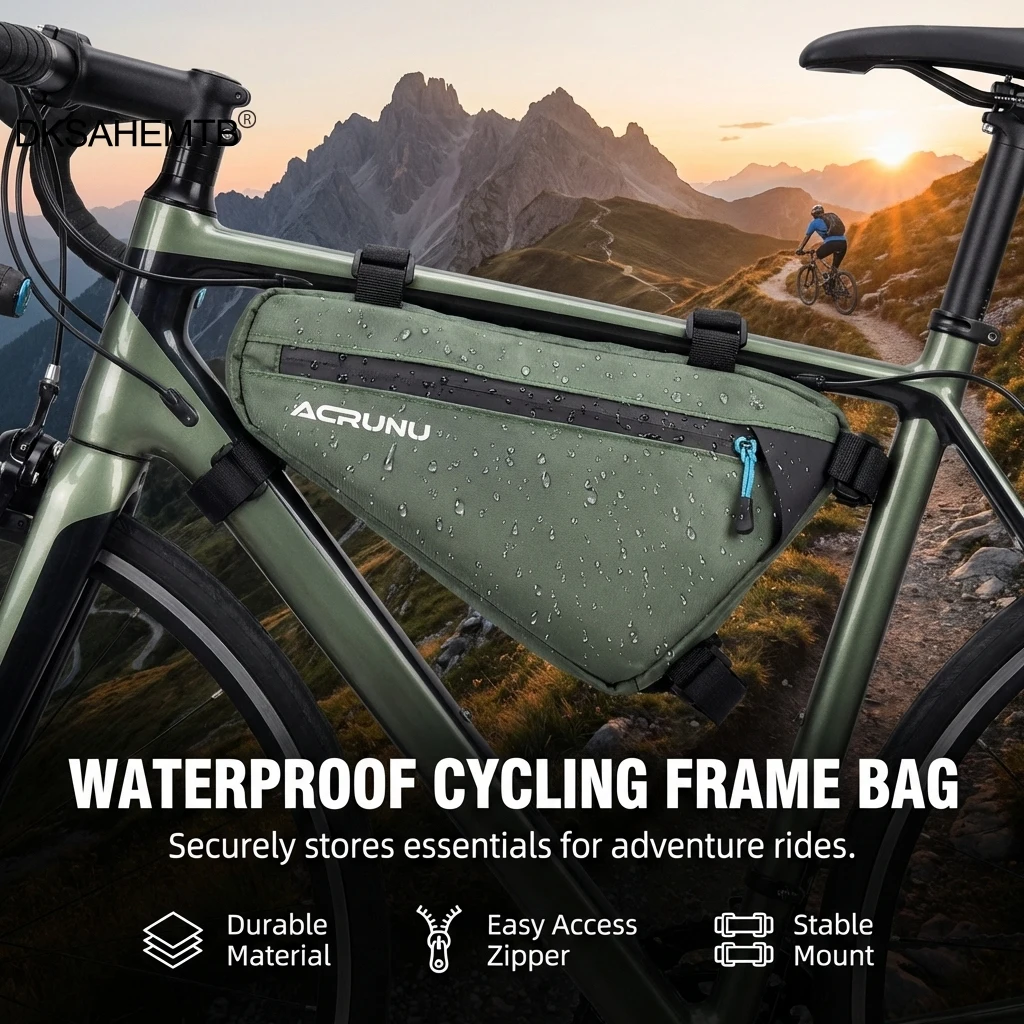 Bolsa triangular impermeable para bicicleta de montaña y carretera - imagen 3