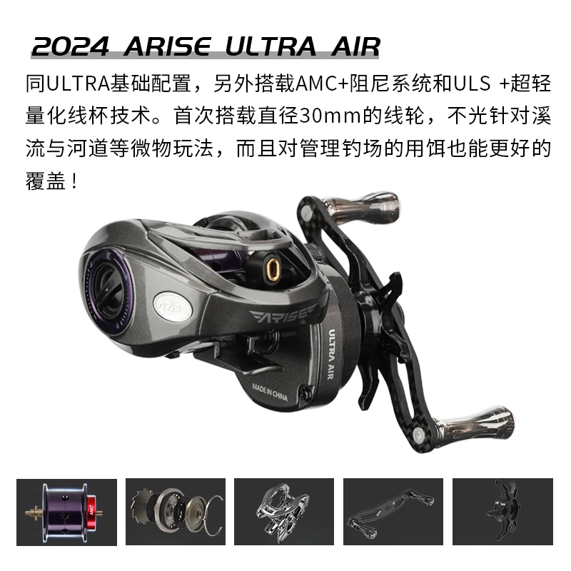 24 recién llegado Haibo ARIES UT/AIR/ELITE micropartículas gotas de agua ruedas Universal línea de pesca ruedas señuelo - imagen 5