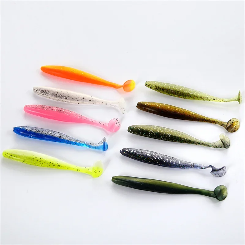 5/10 Uds. Señuelo de Pesca Easy Shiner 55mm Wobblers Pesca de carpa señuelos blandos Pesca Artificial de silicona cebos de plástico cebos de trucha señuelo - imagen 3