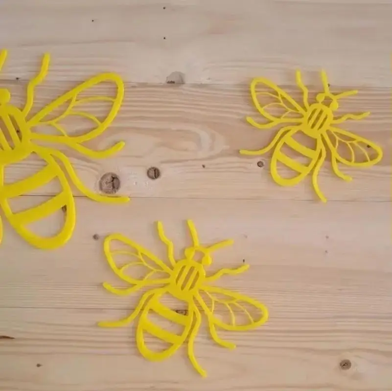 Estatuas de abejas acrílico estilo campestre para jardín y hogar - imagen 2