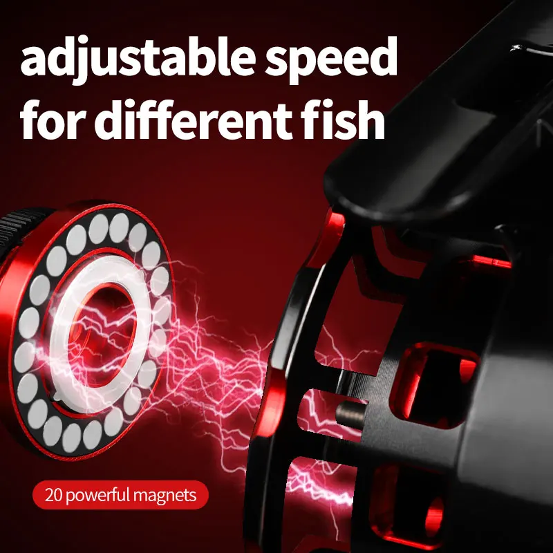 LINNHUE-carrete de pesca con mosca, pantalla Digital, en línea, 3,6: 1, equipo electrónico - imagen 2