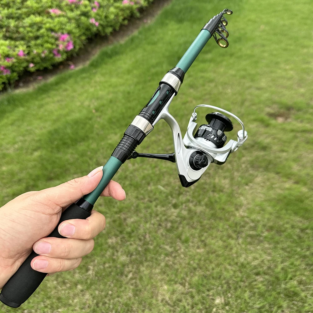 GHOTDA Caña de Pesca Fibra Carbono Telescópica Jigging Agua Salada - imagen 5