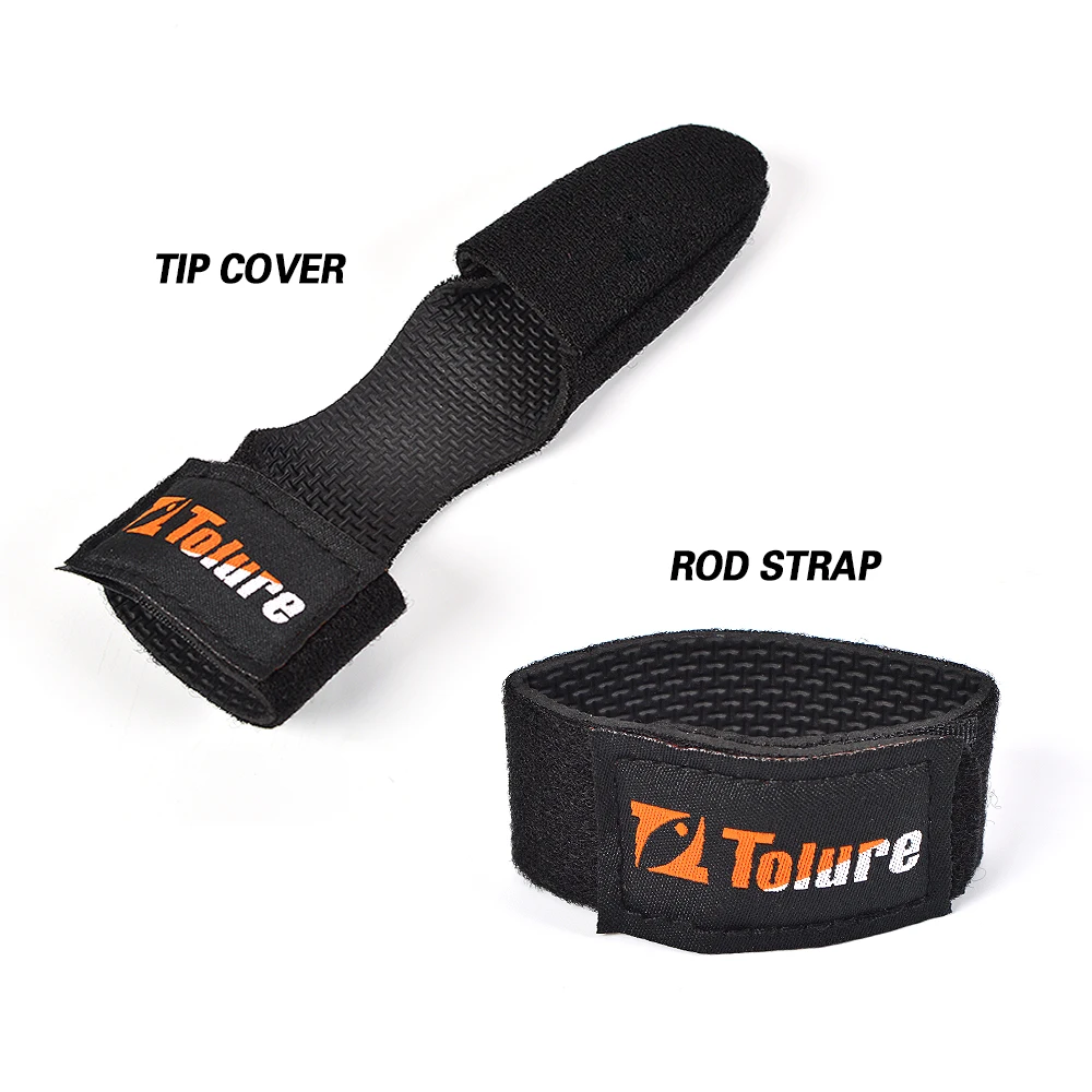 TOLU-soporte de amarre para caña de pescar, correa/cubierta de punta, aparejos de cinturón, banda elástica, soporte para poste, lazos de sujeción, accesorios de herramientas de pesca - imagen 3