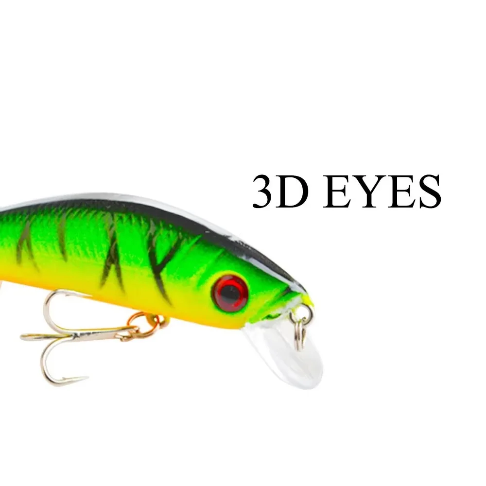 NGB 7,7g Minnow pez falso cebo duro Wobblers señuelo de pesca ojo 3D 7cm Swinbait Popper - imagen 5