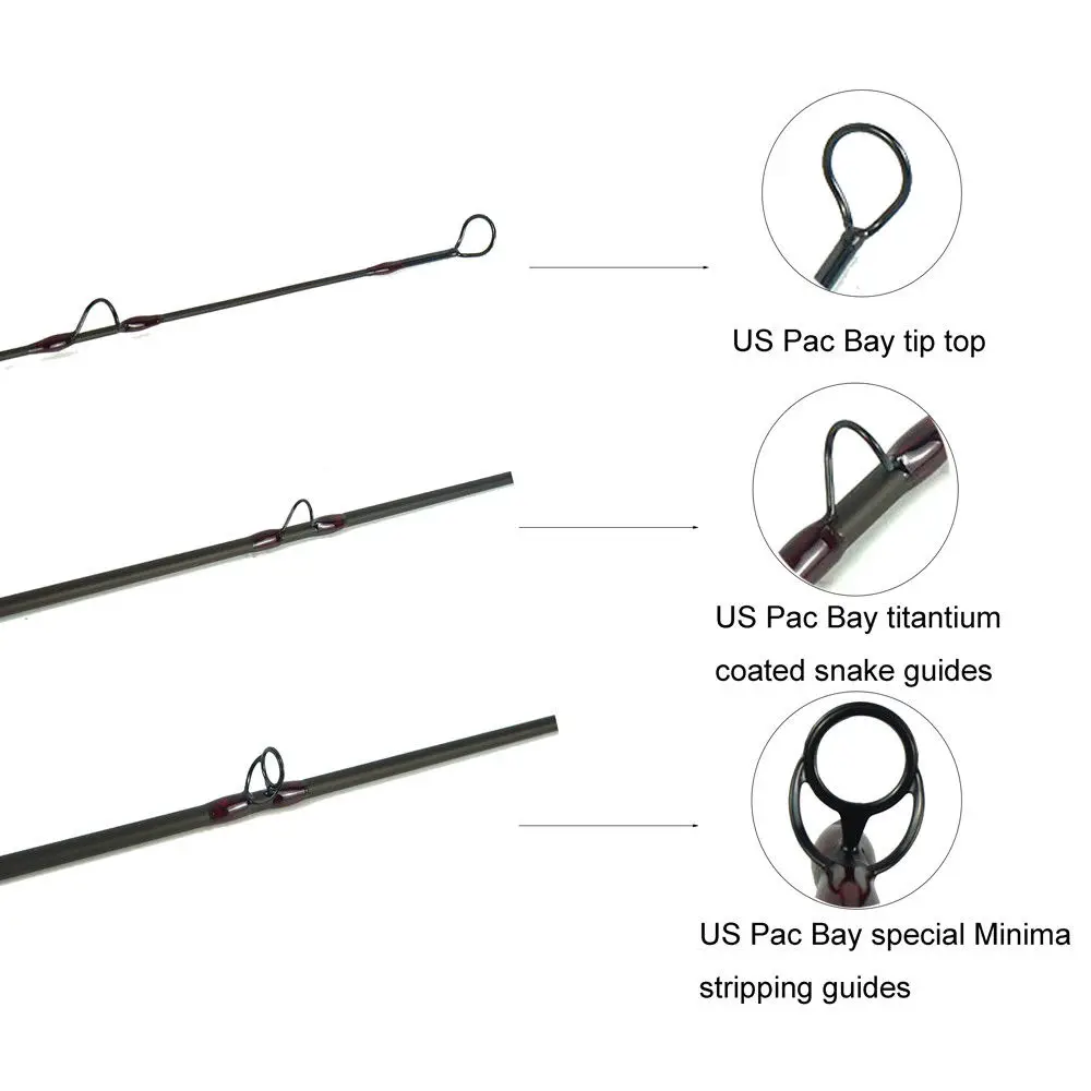 Z Aventik-caña de pescar superligera IM12, 9 pies, LW7, LW9, pesca con mosca de agua salada, acción rápida, calidad Steelhead Salmon, caña de pescar, novedad - imagen 5