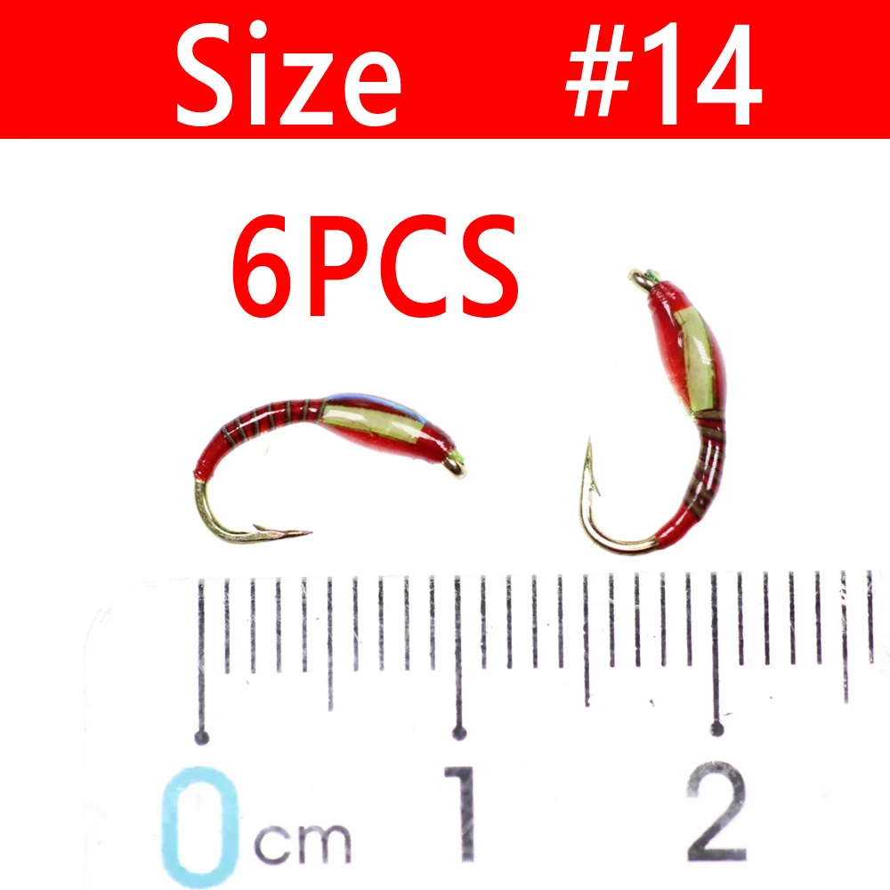 6PCS Size 14 No Bead