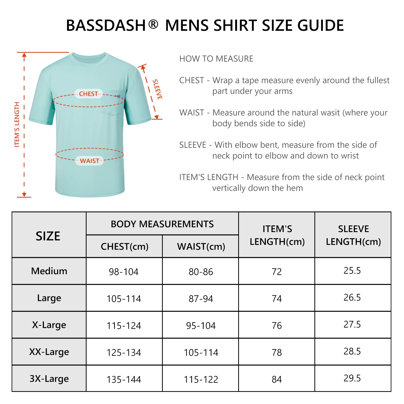 Bassdash-Camiseta de manga corta con bolsillo para hombre, camisa deportiva de rendimiento UPF 50 +, protección solar UV, para pesca, senderismo, kayak - imagen 3