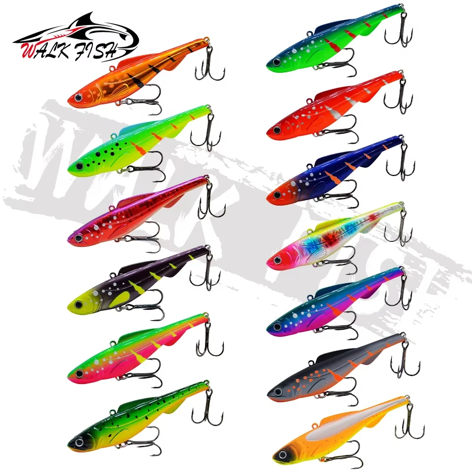WALK FISH-señuelo para pesca en hielo, 9cm/26g, 1 Uds., capa de natación completa de largo alcance, cebo duro, señuelo biónico, equipo de pesca, gancho de Metal - imagen 4