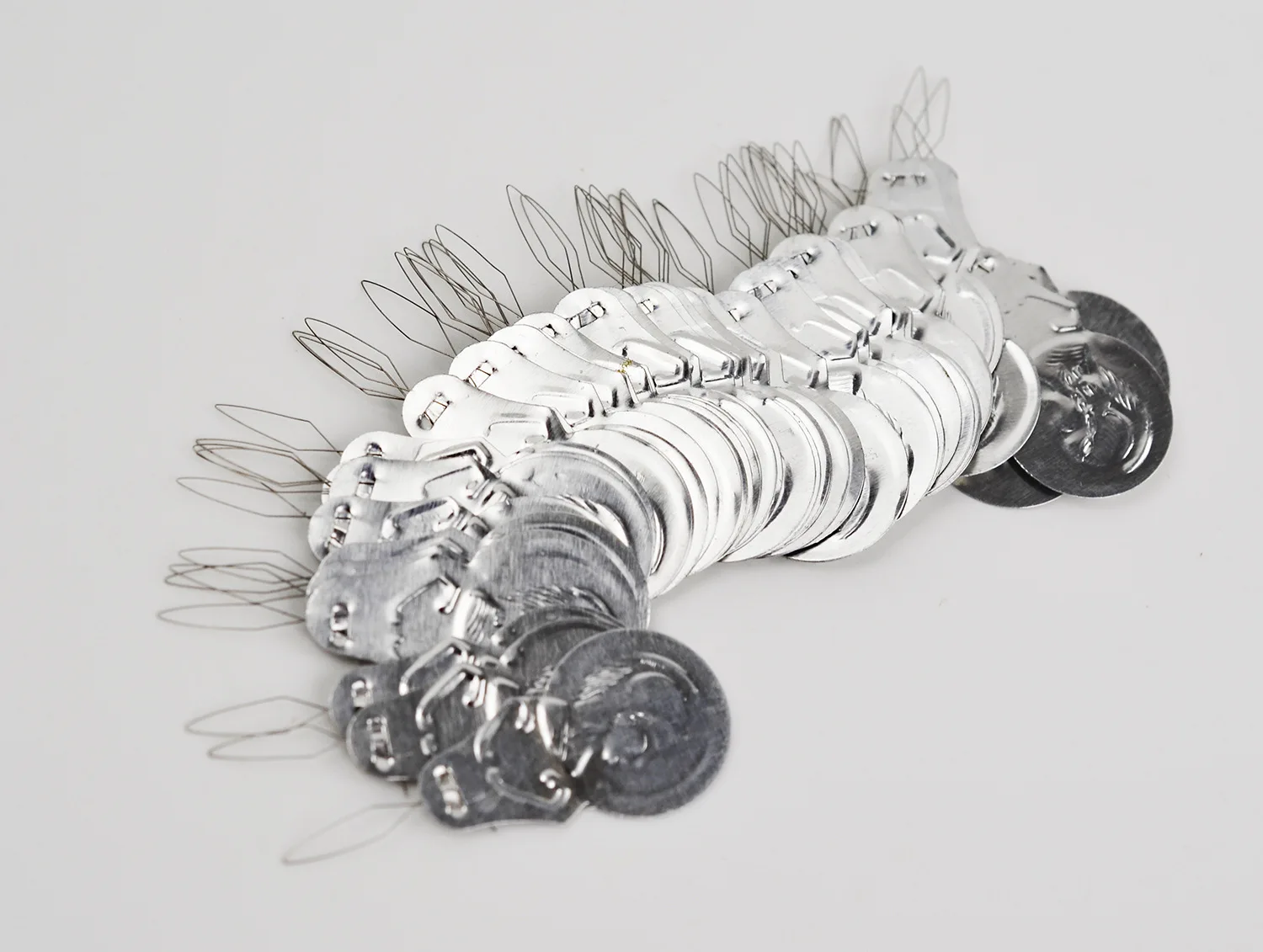 50 Uds. Enhebrador de agujas de alambre de arco máquina de inserción de puntadas herramienta de hilo de coser a mano - imagen 4