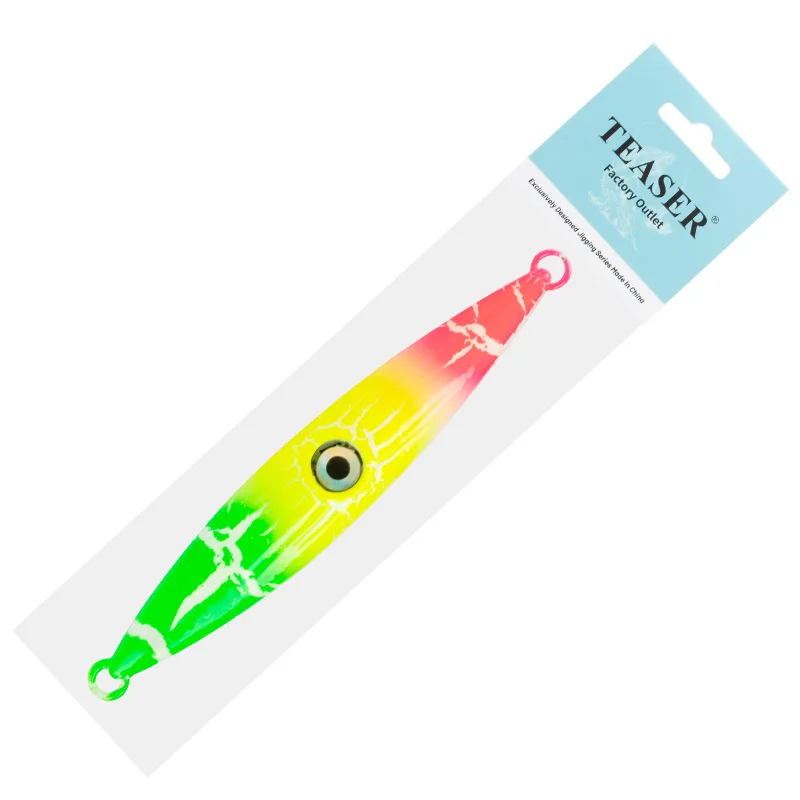 TEASER-señuelo de pesca J111, luz de ojo de pez integrada, lámpara de Metal duro, de 120g Jigbait, 150g, 200g, 250g - imagen 3