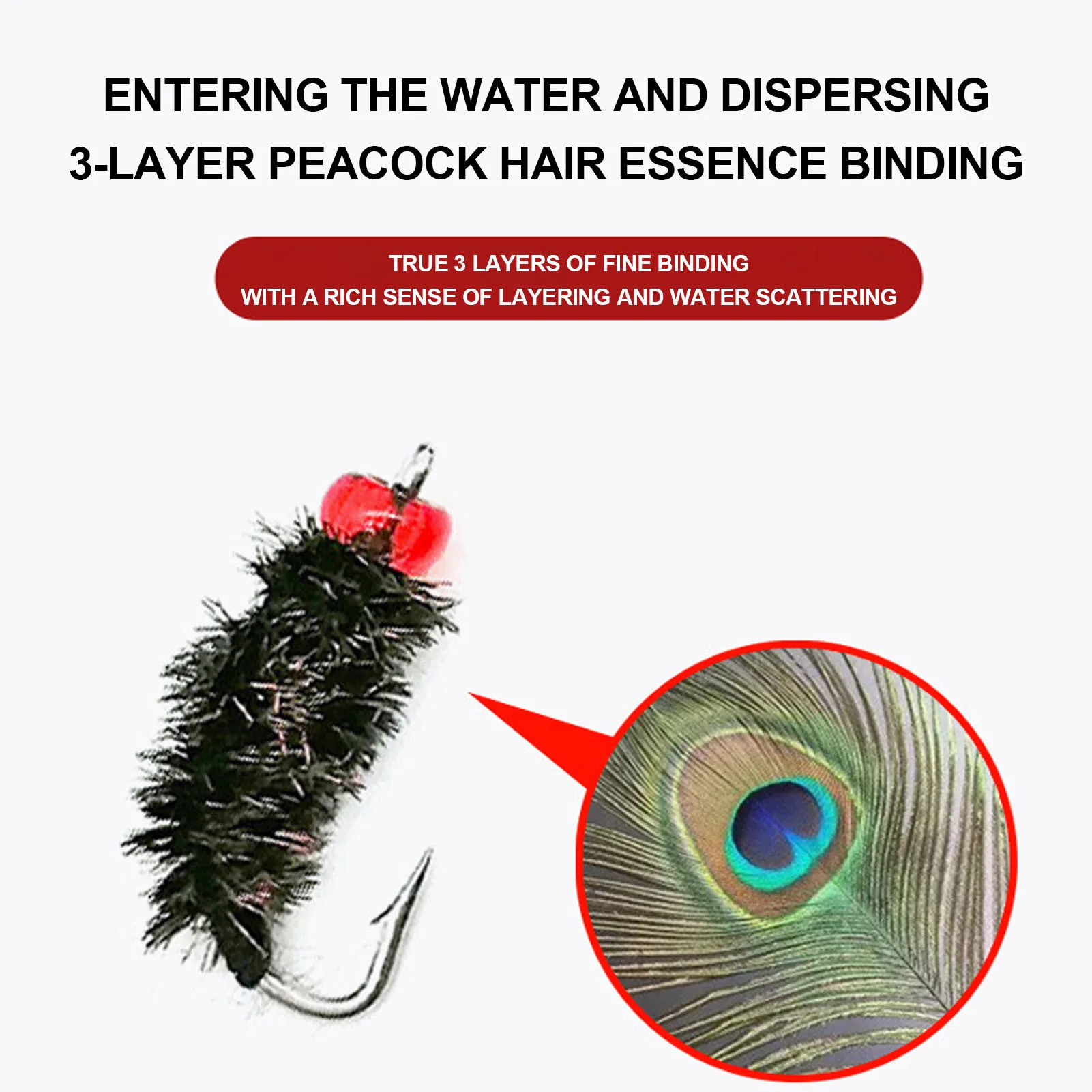 Señuelo de pesca con mosca, Kit de pesca con cebo de insectos, 10 piezas, regalo para hombres y mujeres - imagen 2