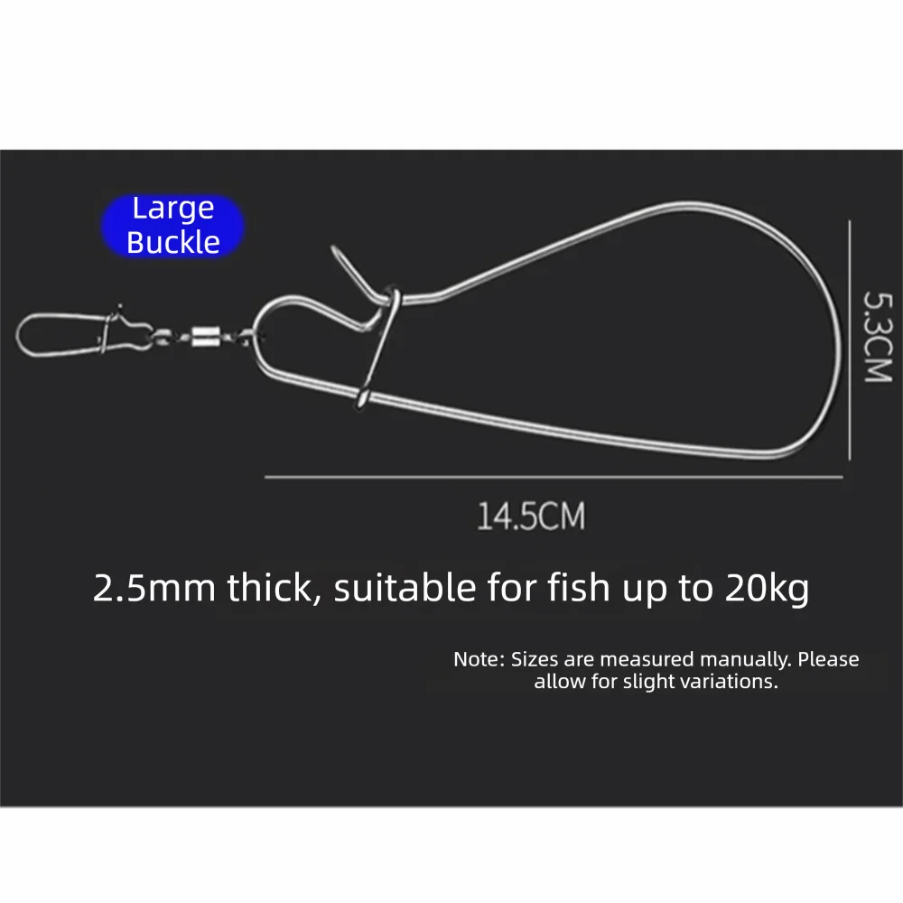 Nuevo Hebilla de pez vivo de acero inoxidable, forma de pato, diseño Simple, botón de pesca, 6 botones colgantes, pesca en carretera - imagen 4