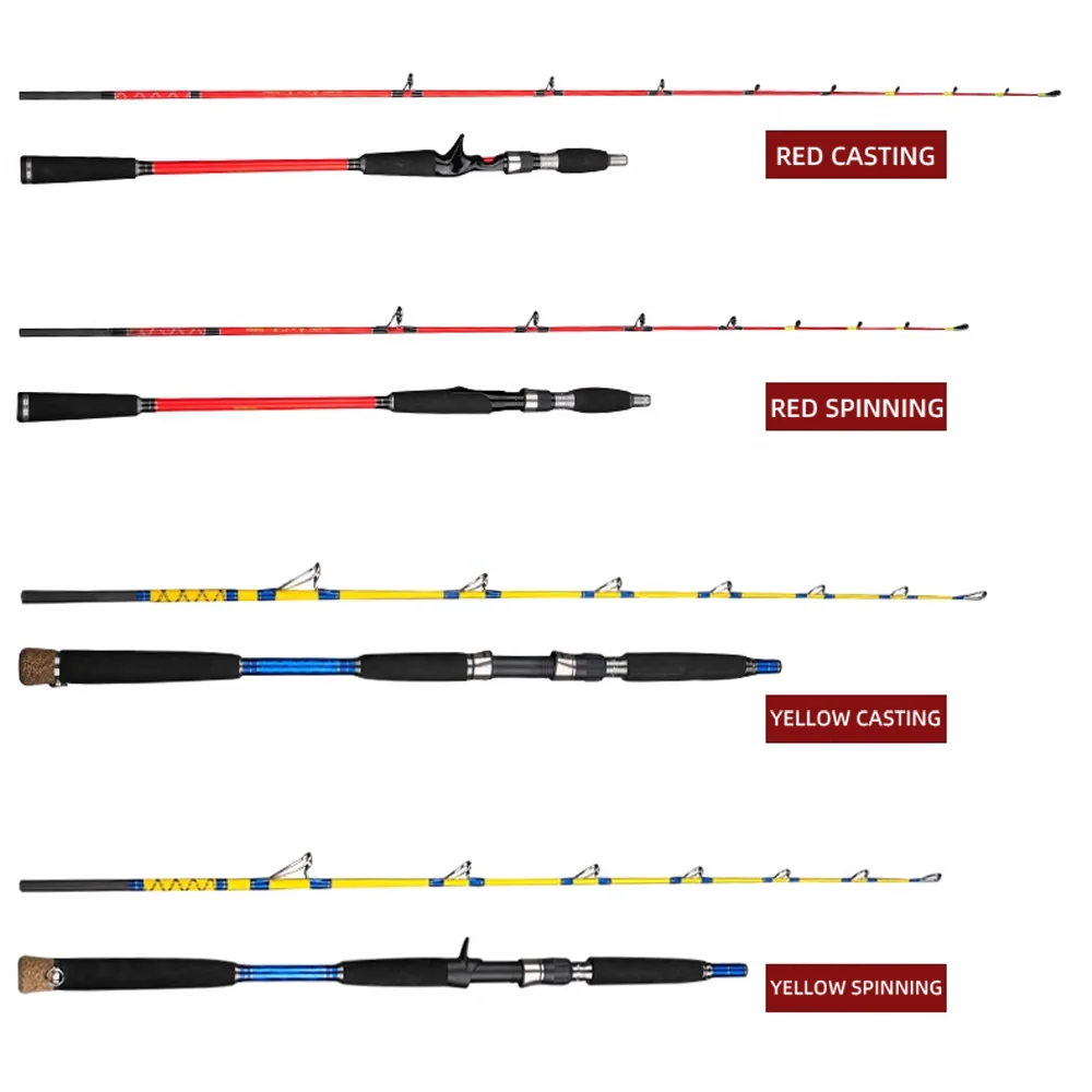 NUNATAK caña de pescar de alto carbono para barco, caña de pescar de mar, todos los anillos FuJi, caña de Jigging súper dura, caña de pescar para barco oceánico, caña de calamar - imagen 4