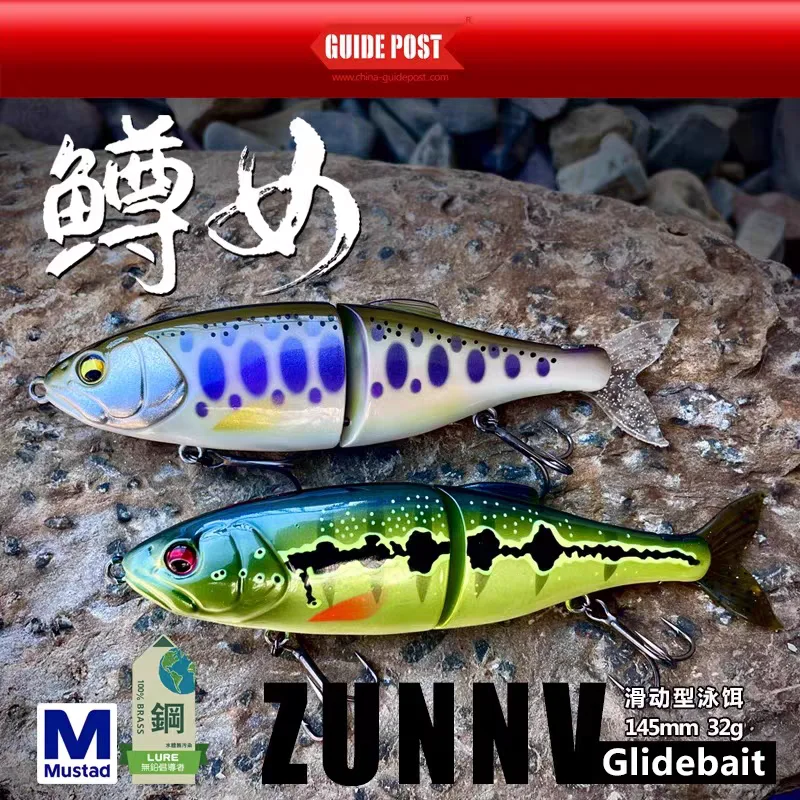Glidebait Wobbler Swimbait articulado hundimiento para lubina - imagen 4