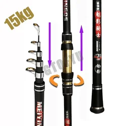 Caña telescópica surfcasting – Carbono, acción rápida, agua salada