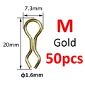 M 50pcs Gold