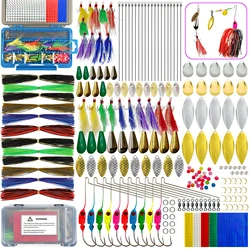 Spinnerbaits DIY con lentejuelas de metal Free Fisher para lubina