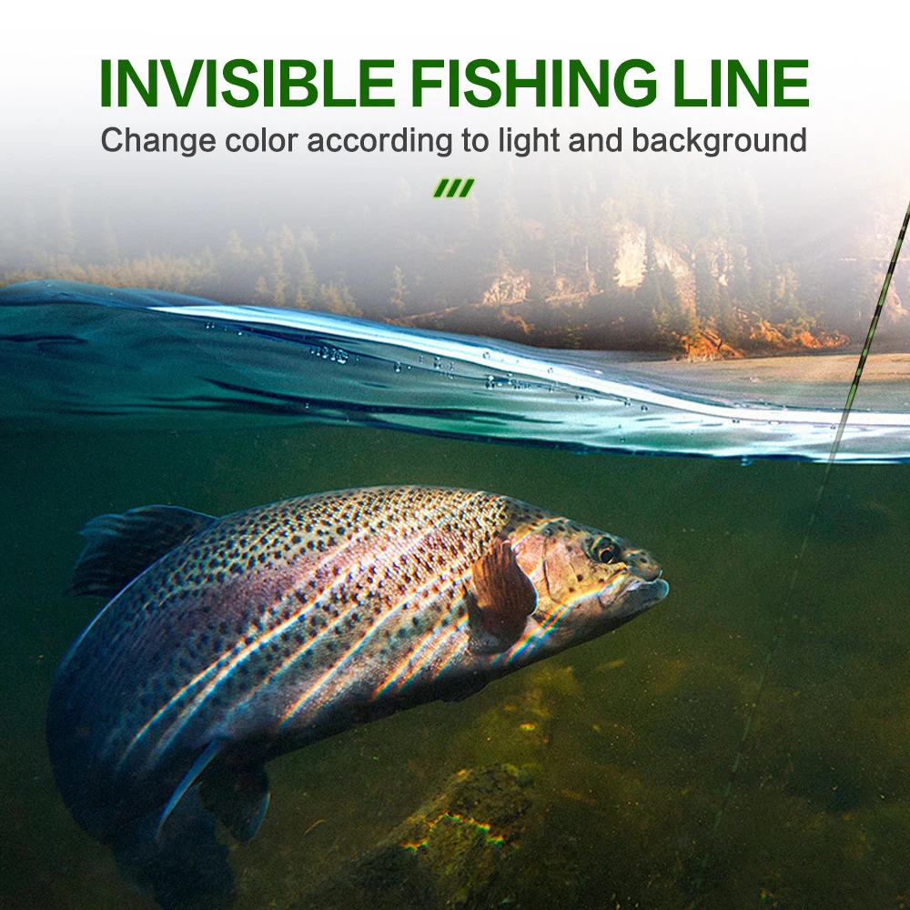 ZUKIBO-sedal de Pesca de 3000m, hilo de monofilamento superinvisible, recubierto de fluorocarbono, para carpa - imagen 4