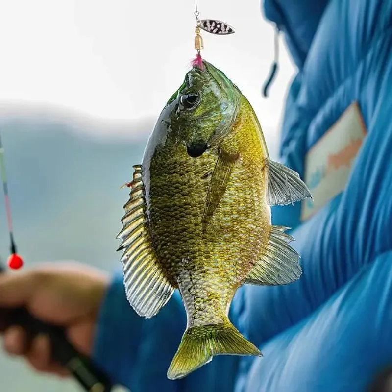 Cuchara de pesca Goture – Giro 360º con anzuelos triples para lubina - imagen 2