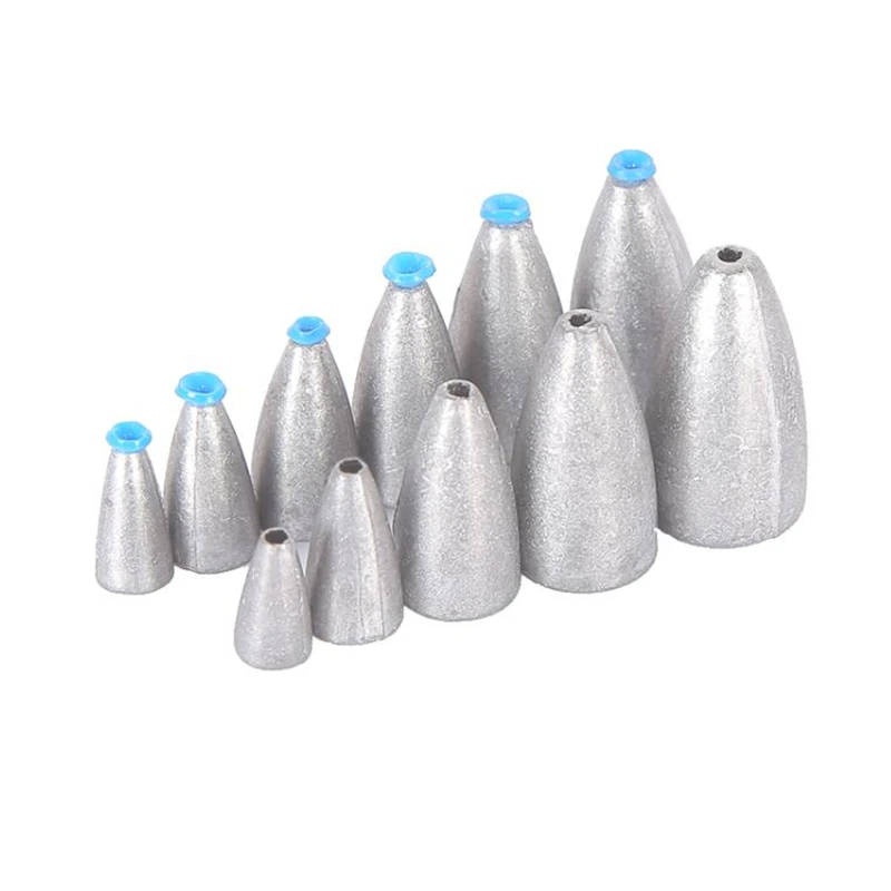 20 plomos de pesca con núcleo de goma, pesas de pesca de 2G-20G, Material de plomo electrolítico ecológico, herramientas de pesca - imagen 2
