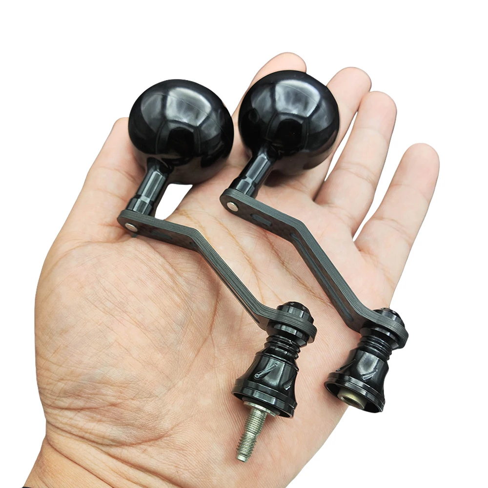 Mango de carrete de pesca de fibra de carbono, mango eléctrico para DAIWA/SHIMANO, mango de carrete giratorio, piezas de repuesto para pesca