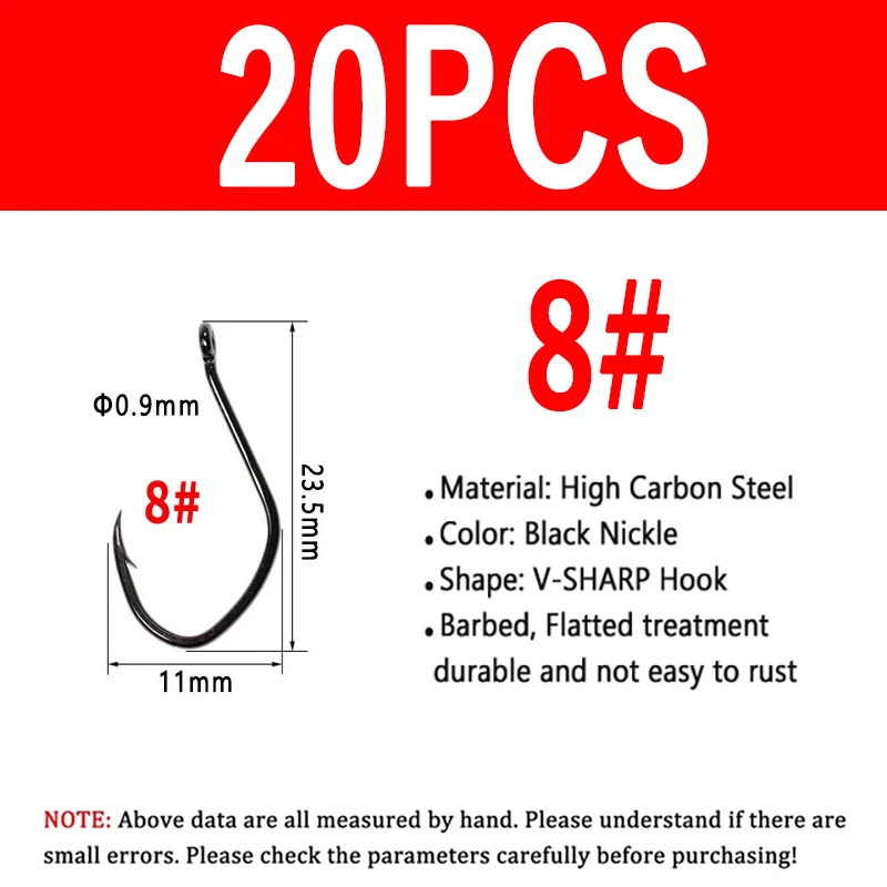 Size 8 20PCS