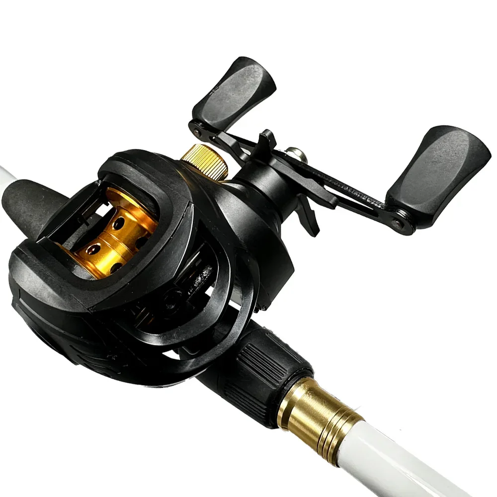 Carrete de pesca FG2000 Baitcasting, relación de engranaje 7,2: 1, rueda de Pesca Salada 19 + 1BB, arrastre máximo 8kg, fuerza de descarga fuerte - imagen 4
