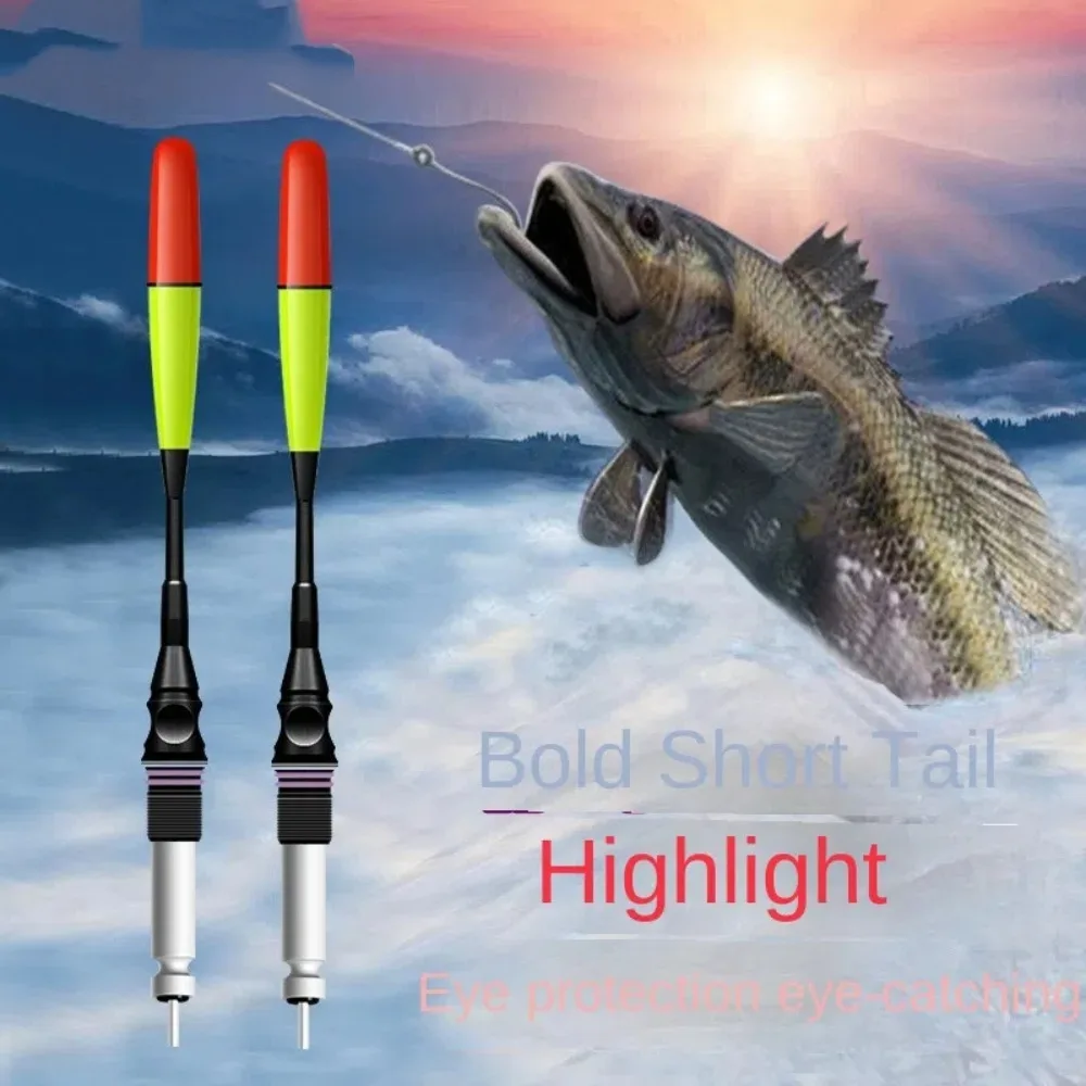 Flotador inteligente LED luminoso, flotador electrónico de montaje superior superbrillante, boya de pesca ultra sensible para pesca al aire libre, 2 uds.