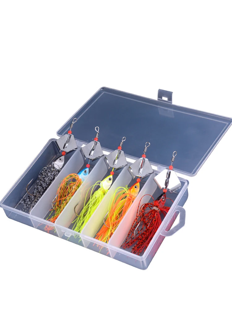 Equipo de pesca PD, batidores de cebo de carretera, 16G, cebo giratorio compuesto de lentejuelas, tractor - imagen 5