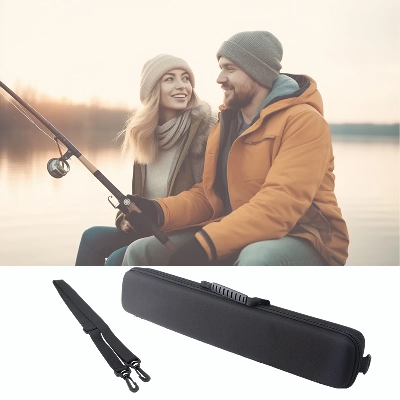 Bolsa para caña de pescar EVA, funda protectora a prueba de golpes, carcasa dura, bolsa para caña de pescar, aparejos de pesca al aire libre, bolsa de almacenamiento, accesorio - imagen 4