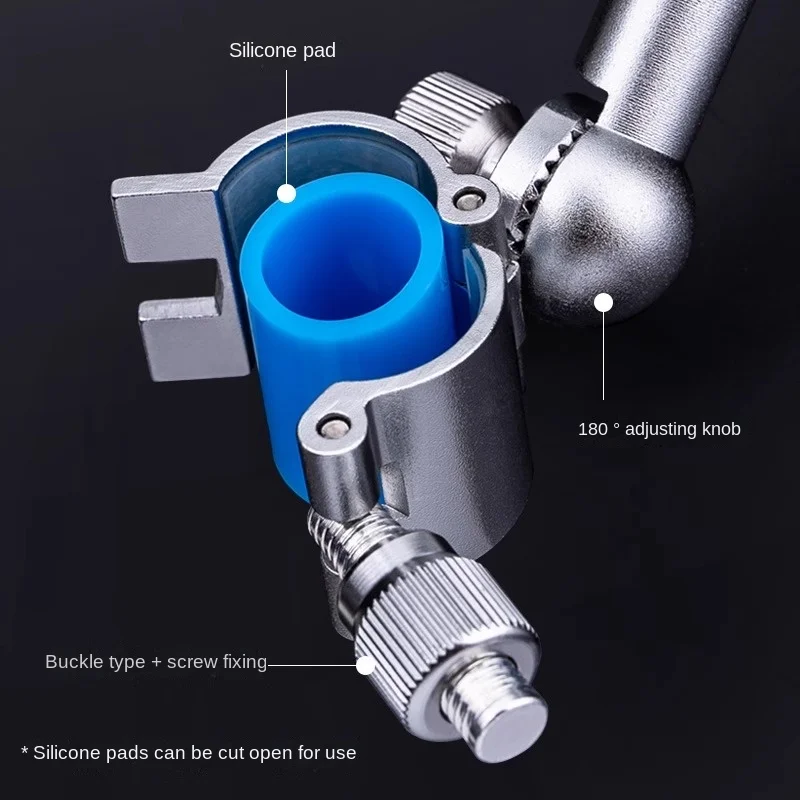 Soporte de doble torreta LINNHUE y soporte de doble polo espesa la cabeza de la garra y luego cuelga el soporte antideslizante para caña de pescar - imagen 4