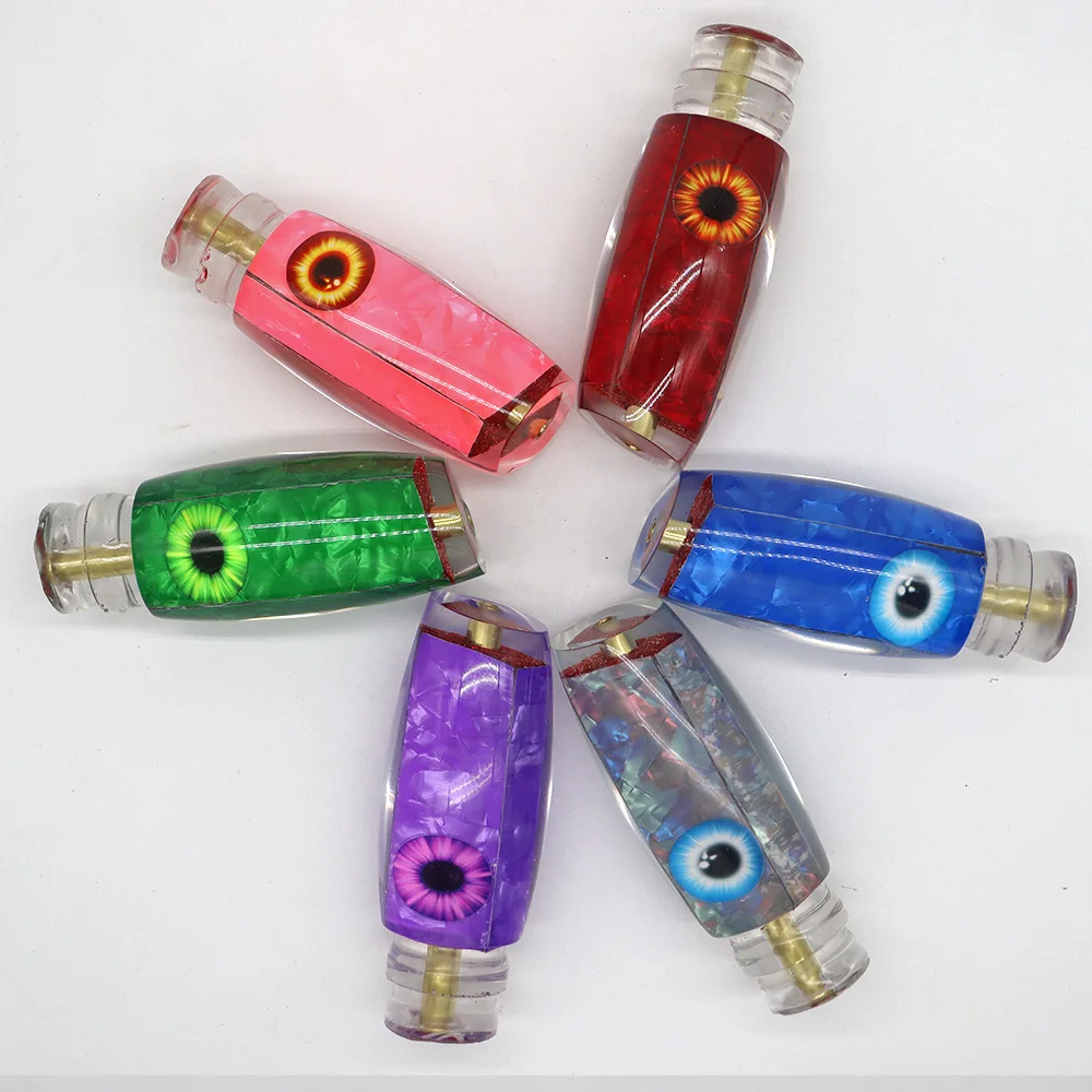 GOWAVE 225cm 9,6 cm DIY cabeza de resina señuelo de pez submarino Deepsea en alta mar Trolling gran juego cebo de pesca Wahoo Marlin Mahi GT atún - imagen 4