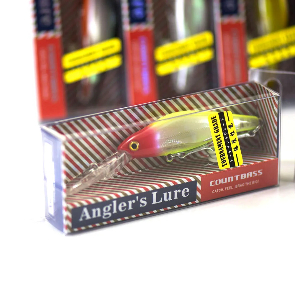 Countbass Shad Minnow 65mm 2-9/16 "7,3g 1/4 oz., cebo duro que se hunde labio largo Minnow Señuelos de pesca Wobblers Jerk Your Bait - imagen 5