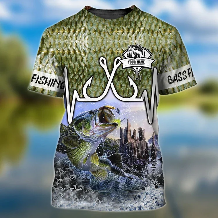PLstar Cosmos camiseta pesca lubina 3D personalizada para verano TX278 - imagen 3